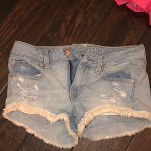 Lo rise jean shorts